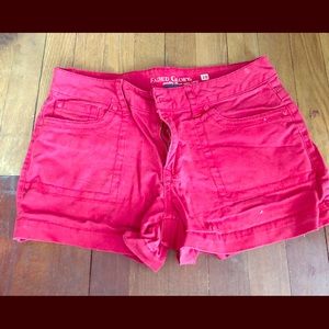 Red shorts